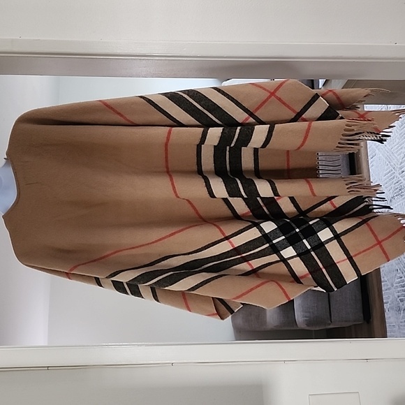 James Pringle Weavers Wool Plaid Shawl Wrap – Fringe Poncho - Picture 4 of 7